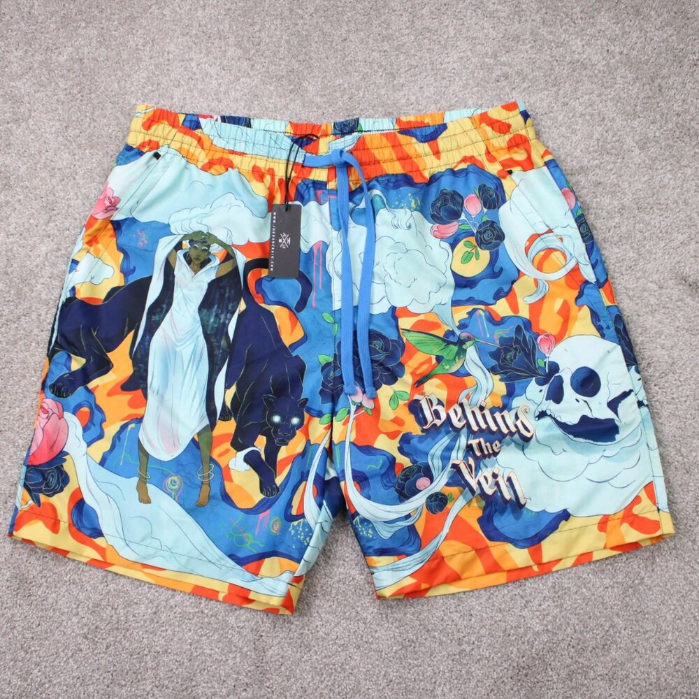 Jordan Craig Legacy Edition Shorts NWT Mens 2XL‎ XXL Colorful Behind the Veil